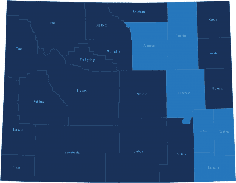 Wyoming Counties Breakdown